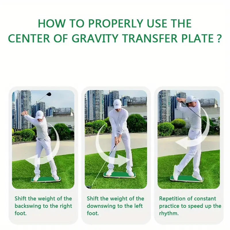 Improve Golf Game Golf Gravity Transfer Board Swing Balance - Temu